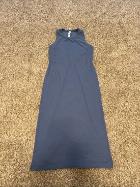 lululemon athletica Sleeveless Slate Blue Maxi Dress
